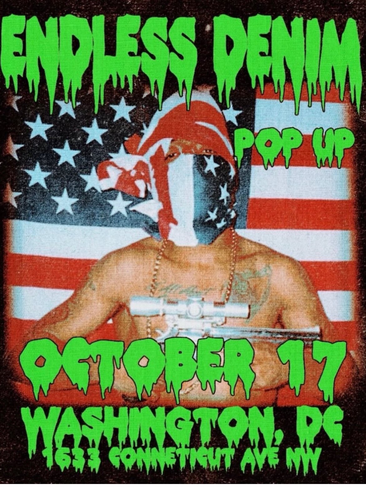Endless Denim pop up — October 17, Washington, DC, 1633 Connecticut Ave NW